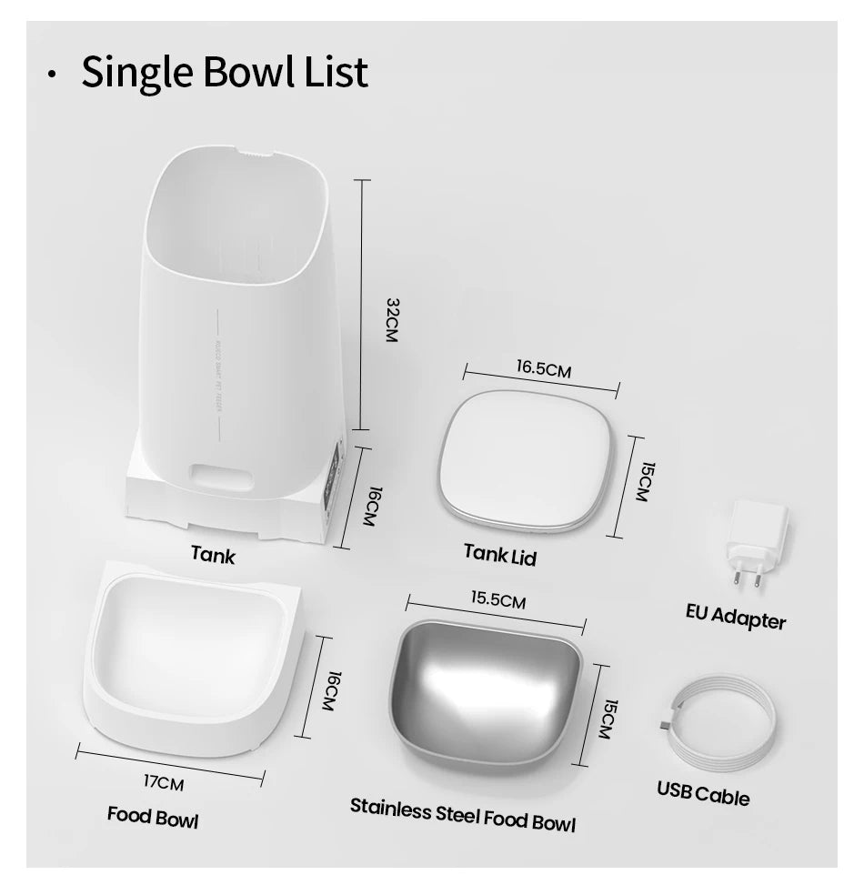 ROJECO 4L Automatic Pet Feeder Button Version Auto Cat Food Dispenser Accessories Smart Control Pet Feeder For Cats Dog Dry Food