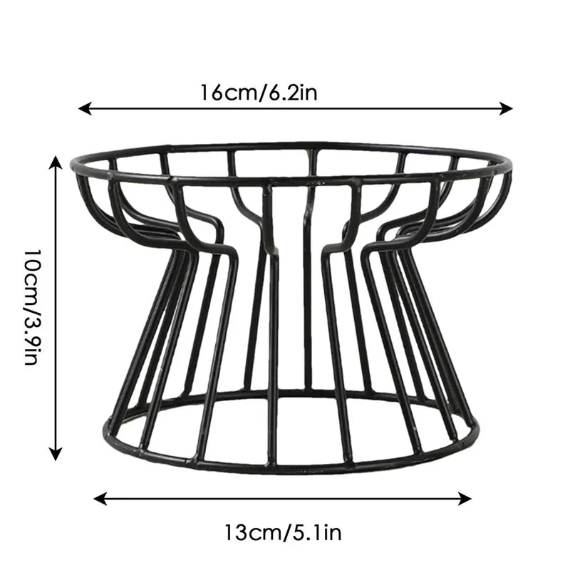 1 Set Pet Ceramic Bowl Iron Rack Cat Food Snacks Canned Plate Anti-Black Chin Anti-Turning Water Does Not Leak Easy To Eat