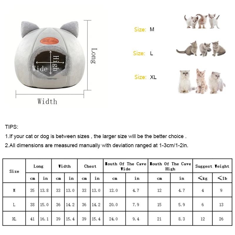 Warm Multi-Shaped Pet Nest A Multi-Purpose Cat Bed That Cats Love Pet Rest Home Portable Cat Litter Is Easy To Clean